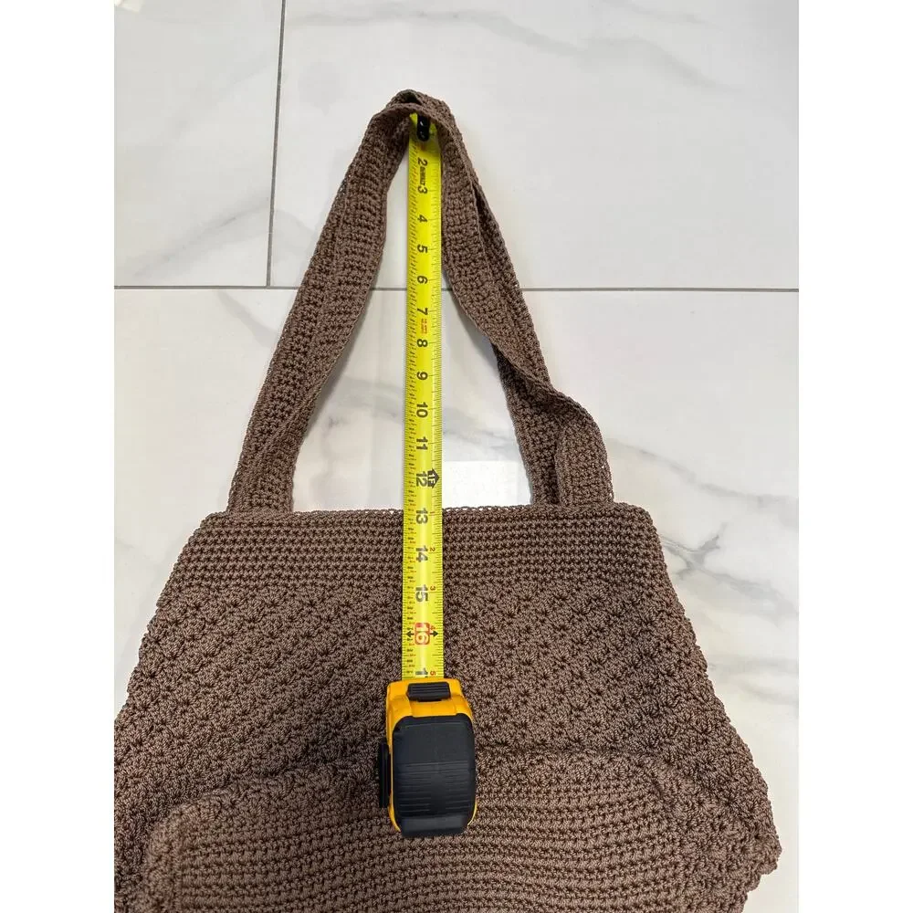 The SAk Brown Crochet Shoulder Purse Handbag Bag - Picture 12 of 15